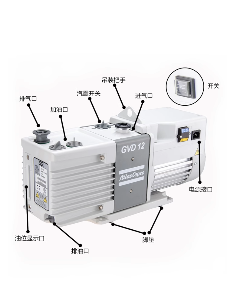 Atlas Copco阿特拉斯双级旋片真空泵GVD 5